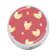 Cute-chicken-eggs-seamless-pattern 4-port Usb Hub (one Side)