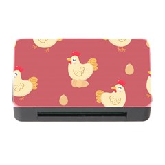 Cute-chicken-eggs-seamless-pattern Memory Card Reader With Cf by Jancukart