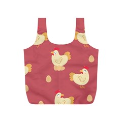 Cute-chicken-eggs-seamless-pattern Full Print Recycle Bag (s) by Jancukart