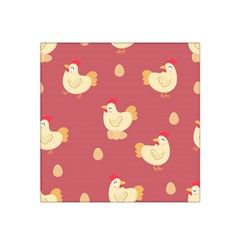 Cute-chicken-eggs-seamless-pattern Satin Bandana Scarf 22  X 22 