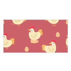 Cute-chicken-eggs-seamless-pattern Satin Shawl 45  X 80 