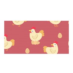 Cute-chicken-eggs-seamless-pattern Satin Wrap 35  X 70  by Jancukart