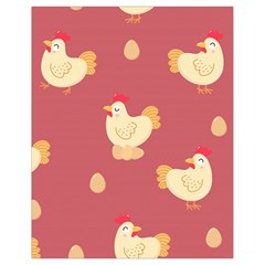 Cute-chicken-eggs-seamless-pattern Drawstring Bag (small) by Jancukart