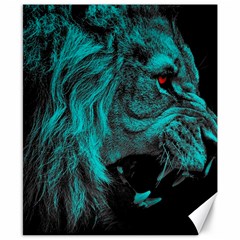 Angry Male Lion Predator Carnivore Canvas 8  X 10 