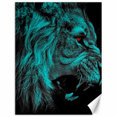 Angry Male Lion Predator Carnivore Canvas 18  X 24 