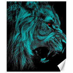 Angry Male Lion Predator Carnivore Canvas 20  X 24 