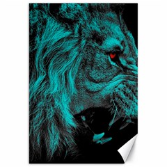 Angry Male Lion Predator Carnivore Canvas 20  X 30 