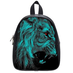 Angry Male Lion Predator Carnivore School Bag (small) by Jancukart