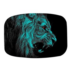 Angry Male Lion Predator Carnivore Mini Square Pill Box