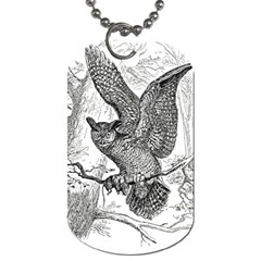 Owl-animals-wild-jungle-nature Dog Tag (two Sides)