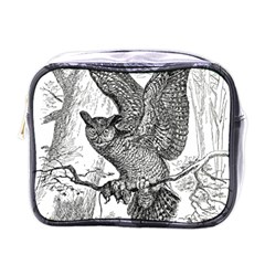 Owl-animals-wild-jungle-nature Mini Toiletries Bag (one Side)