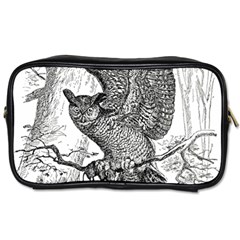 Owl-animals-wild-jungle-nature Toiletries Bag (two Sides)