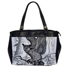 Owl-animals-wild-jungle-nature Oversize Office Handbag by Jancukart