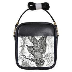 Owl-animals-wild-jungle-nature Girls Sling Bag