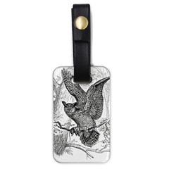 Owl-animals-wild-jungle-nature Luggage Tag (one Side)