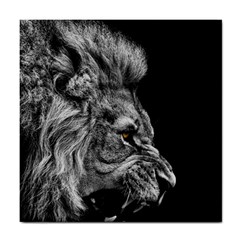 Angry Male Lion Tile Coaster