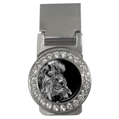 Angry Male Lion Money Clips (cz)  by Jancukart