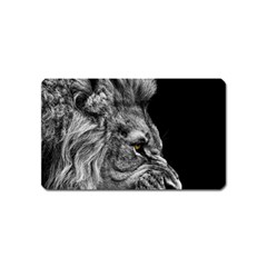 Angry Male Lion Magnet (name Card) by Jancukart