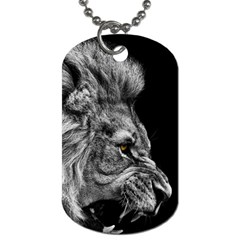 Angry Male Lion Dog Tag (one Side)