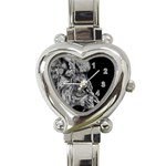 Angry Male Lion Heart Italian Charm Watch Front