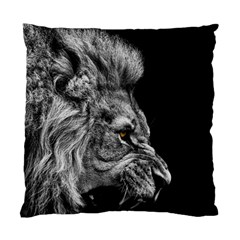 Angry Male Lion Standard Cushion Case (one Side)