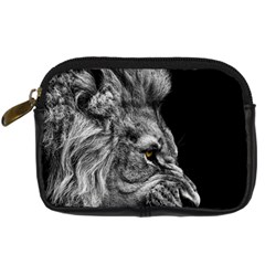 Angry Male Lion Digital Camera Leather Case