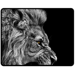 Angry Male Lion Fleece Blanket (medium) 