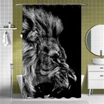 Angry Male Lion Shower Curtain 48  x 72  (Small)  Curtain(48  X 72 ) - 42.18 x64.8  Curtain(48  X 72 )