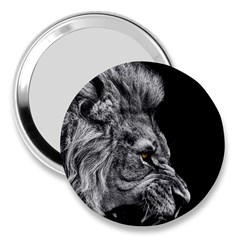 Angry Male Lion 3  Handbag Mirrors