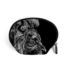 Angry Male Lion Accessory Pouch (small) by Jancukart