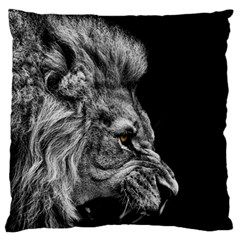 Angry Male Lion Standard Flano Cushion Case (two Sides)