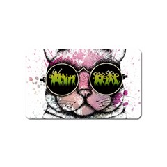 Black-cat-head Magnet (name Card) by Jancukart