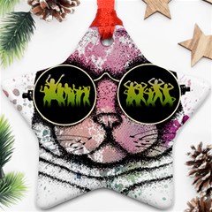 Black-cat-head Star Ornament (two Sides)