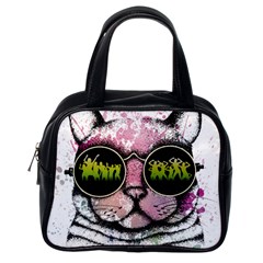 Black-cat-head Classic Handbag (one Side)