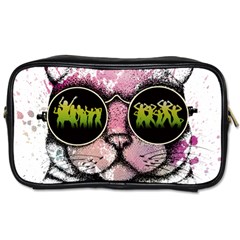 Black-cat-head Toiletries Bag (one Side) by Jancukart