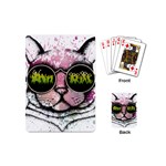 Black-cat-head Playing Cards Single Design (Mini) Back