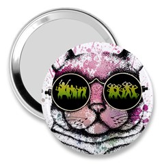 Black-cat-head 3  Handbag Mirrors