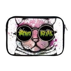 Black-cat-head Apple Macbook Pro 17  Zipper Case by Jancukart