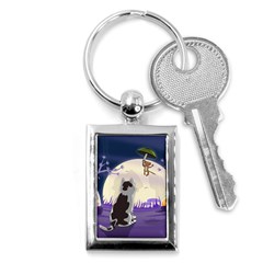 Cat-kitty-mouse-mice-escape-trick Key Chain (rectangle)