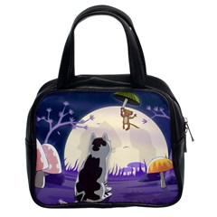 Cat-kitty-mouse-mice-escape-trick Classic Handbag (two Sides)