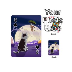 Cat-kitty-mouse-mice-escape-trick Playing Cards 54 Designs (mini) by Jancukart