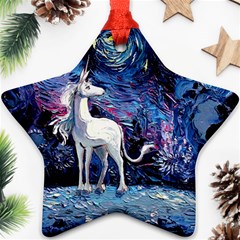 Unicorn Starry Night Ornament (star)