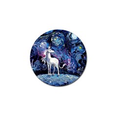 Unicorn Starry Night Golf Ball Marker (4 Pack)