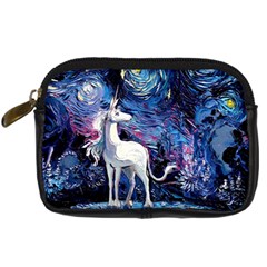 Unicorn Starry Night Digital Camera Leather Case