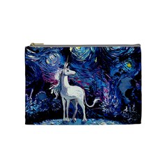 Unicorn Starry Night Cosmetic Bag (medium)