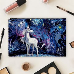 Unicorn Starry Night Cosmetic Bag (large)