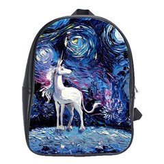 Unicorn Starry Night School Bag (large)