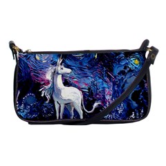 Unicorn Starry Night Shoulder Clutch Bag by Jancukart