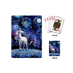 Unicorn Starry Night Playing Cards Single Design (mini)