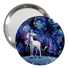 Unicorn Starry Night 3  Handbag Mirrors by Jancukart